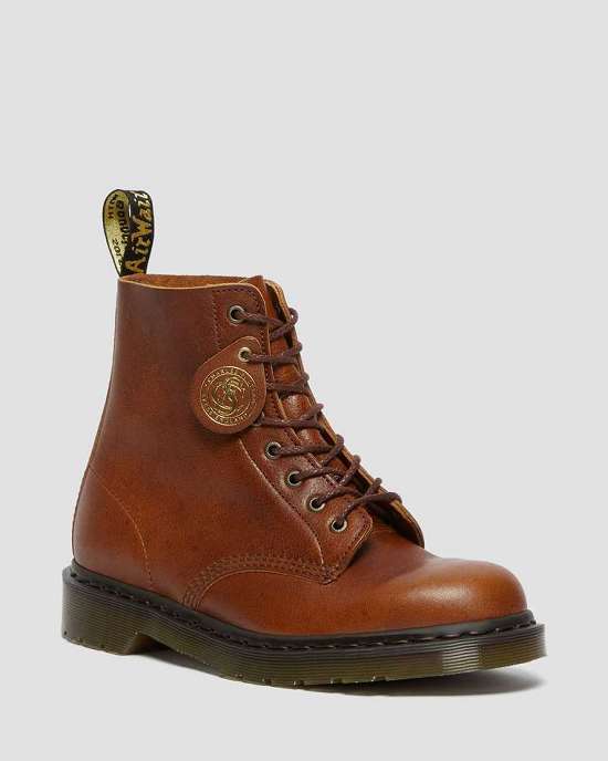 Botas Made In England Dr. Martens 1460 Pascal Full Grain Mujer Marrom MX-18723